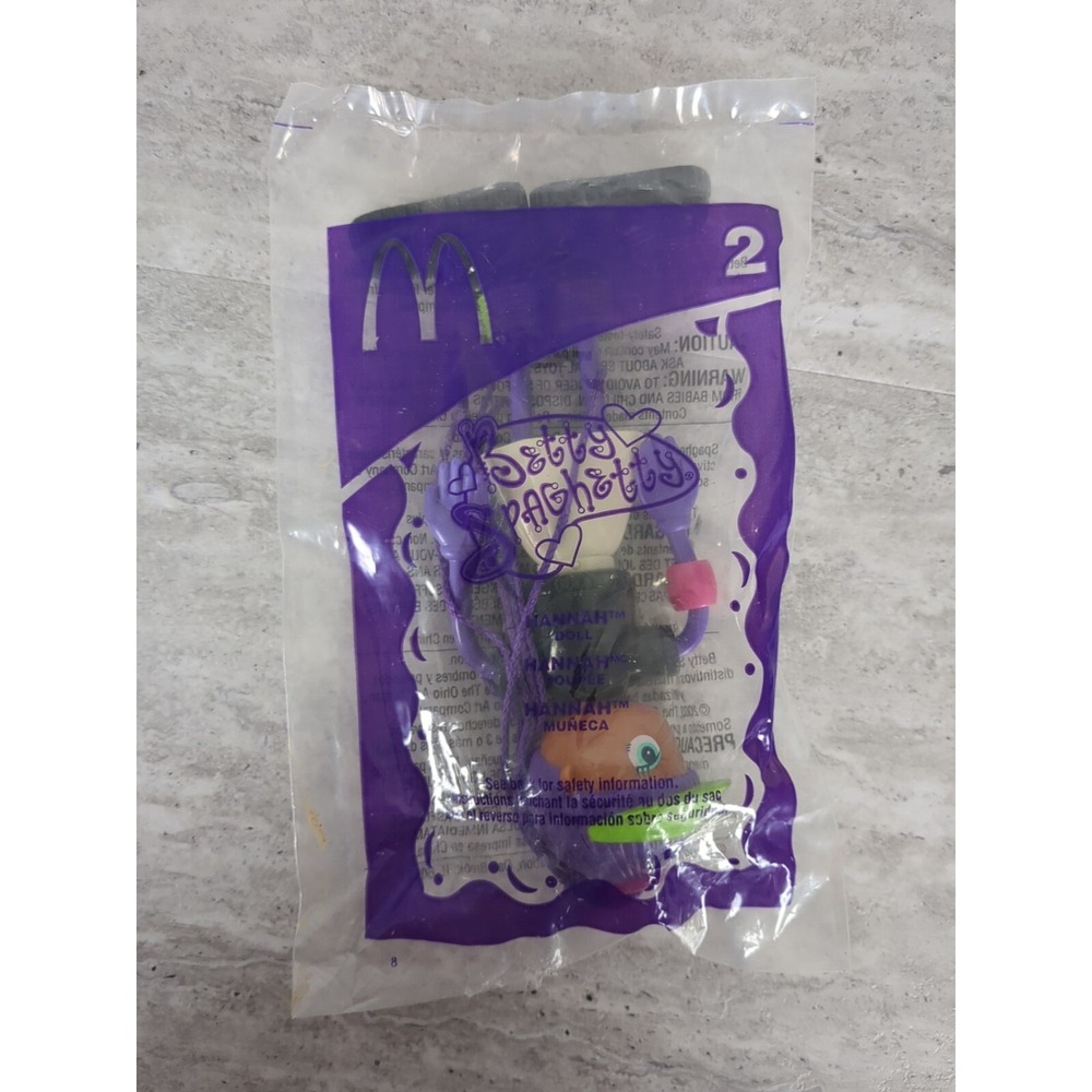 McDonald's Happy Meal Toy Betty Spaghetti Hannah Doll New In‎ Bag